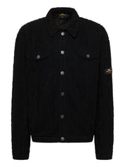 Carlo Colucci 3d Strickjacke CARAT Collection schwarz CC-C16701-20 + GESCHENKBOX