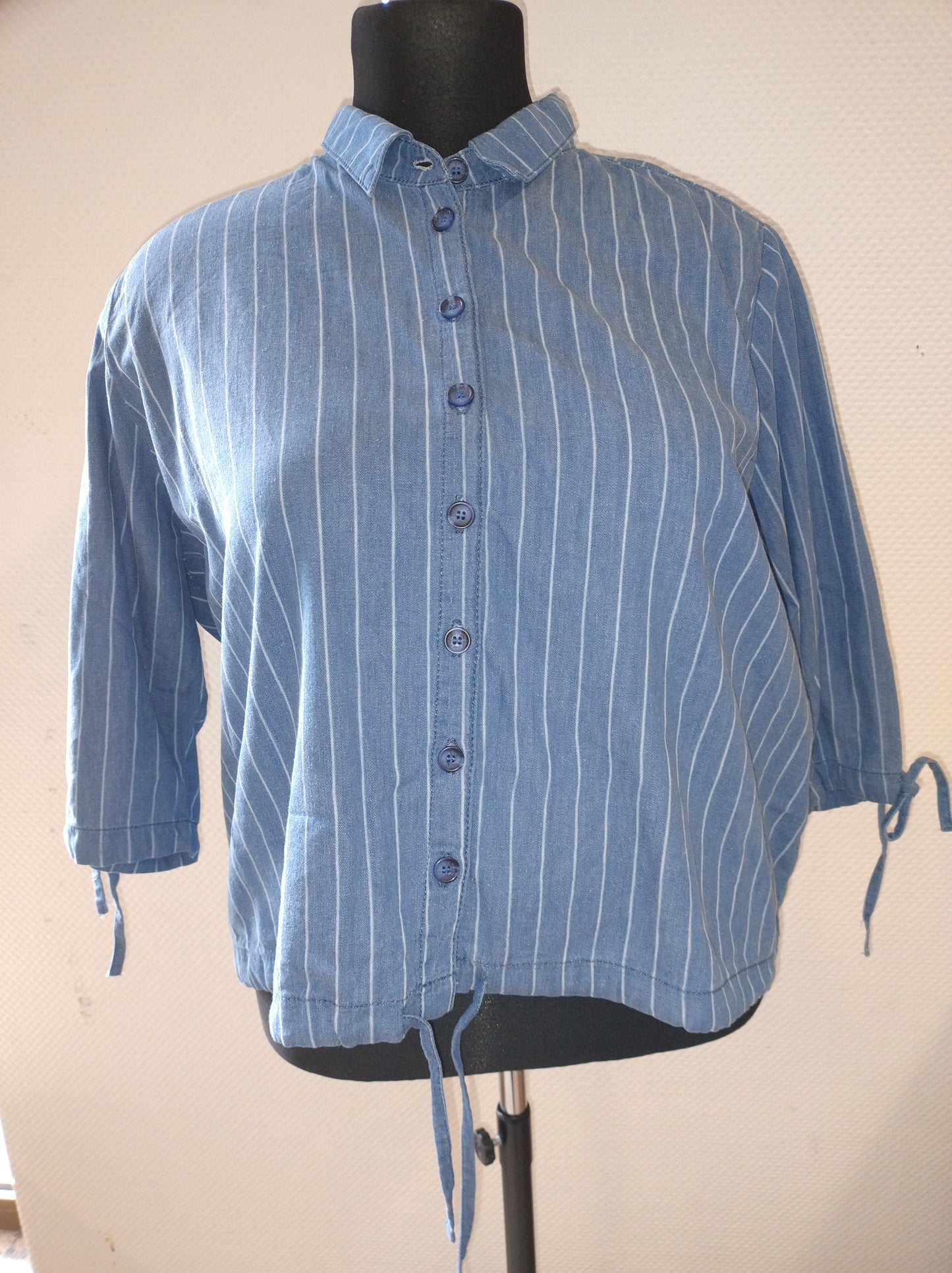 (U31) Ulla Popken Hemd Blau 803058 902