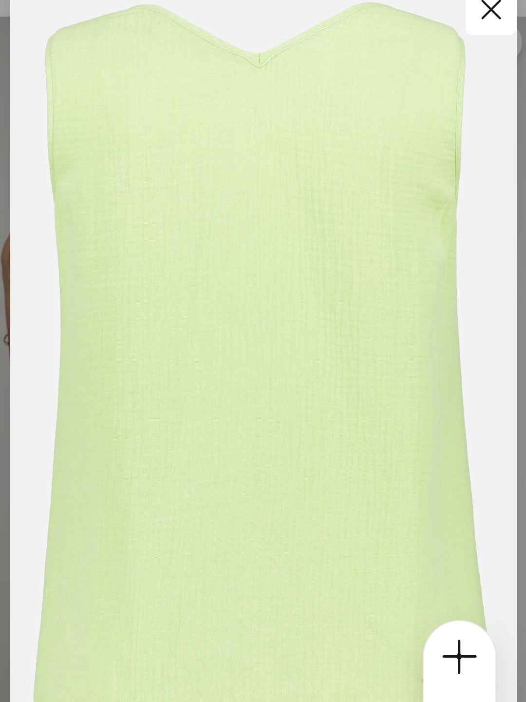 (U24) ULLA POPKEN BLUSE Kurzarm tanktop grün 807134 416