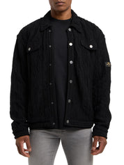 Carlo Colucci 3d Strickjacke CARAT Collection schwarz CC-C16701-20 + GESCHENKBOX