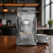 PREMIUM KAFFEE C.A.C Company Dolce Cafe Crema Kaffee 1KG wenig Säure grau