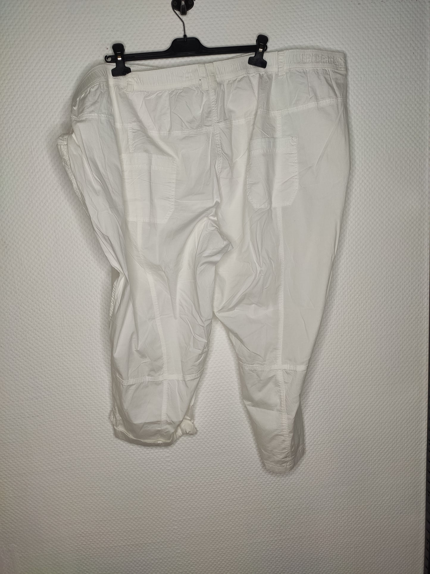 (U15) Ulla Popken Capri Hose weiß 720673 20