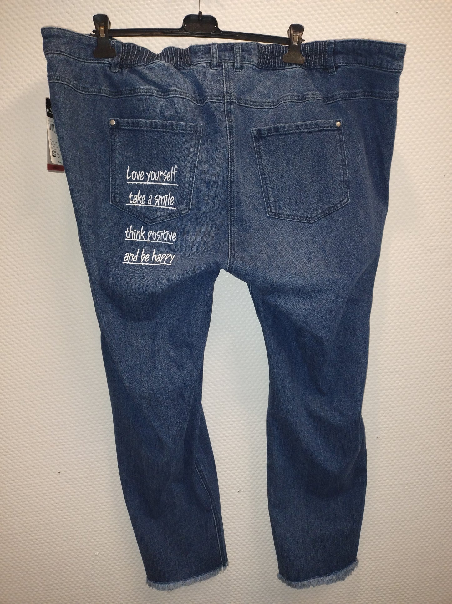(U6) Ulla popken Jeans mit Schrift 806381 902
