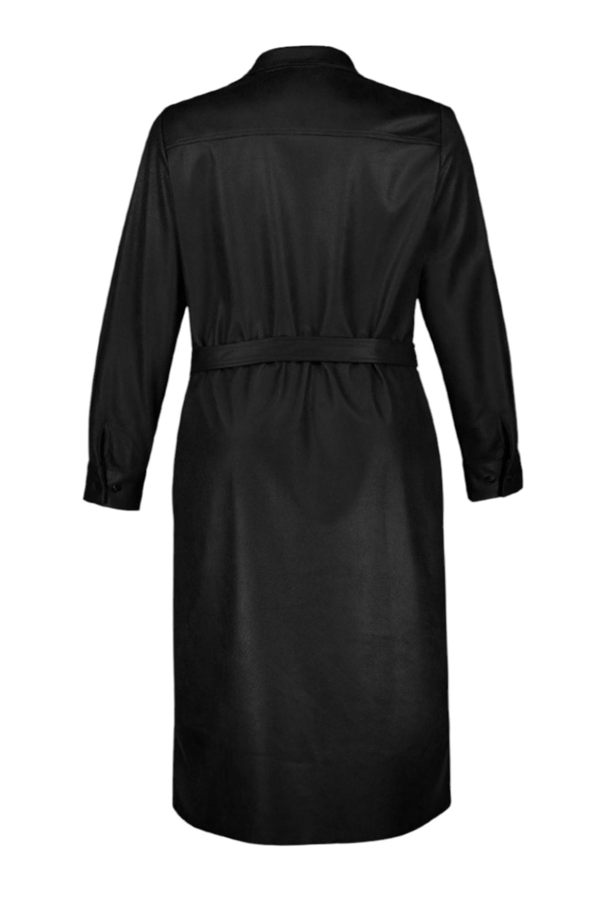 (U2) ULLA POPKEN Kleid wildlederoptik schwarz 796304 130