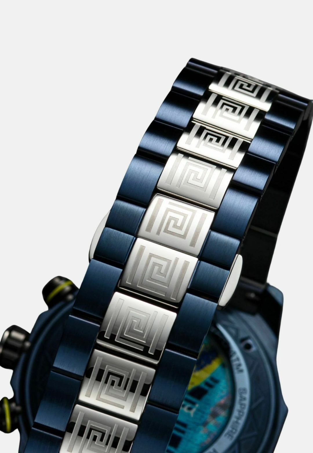 Nr11 Carlo Colucci Armbanduhr navyblau silber Metall Armband Automatik + 2 Jahre Herstellergarantie