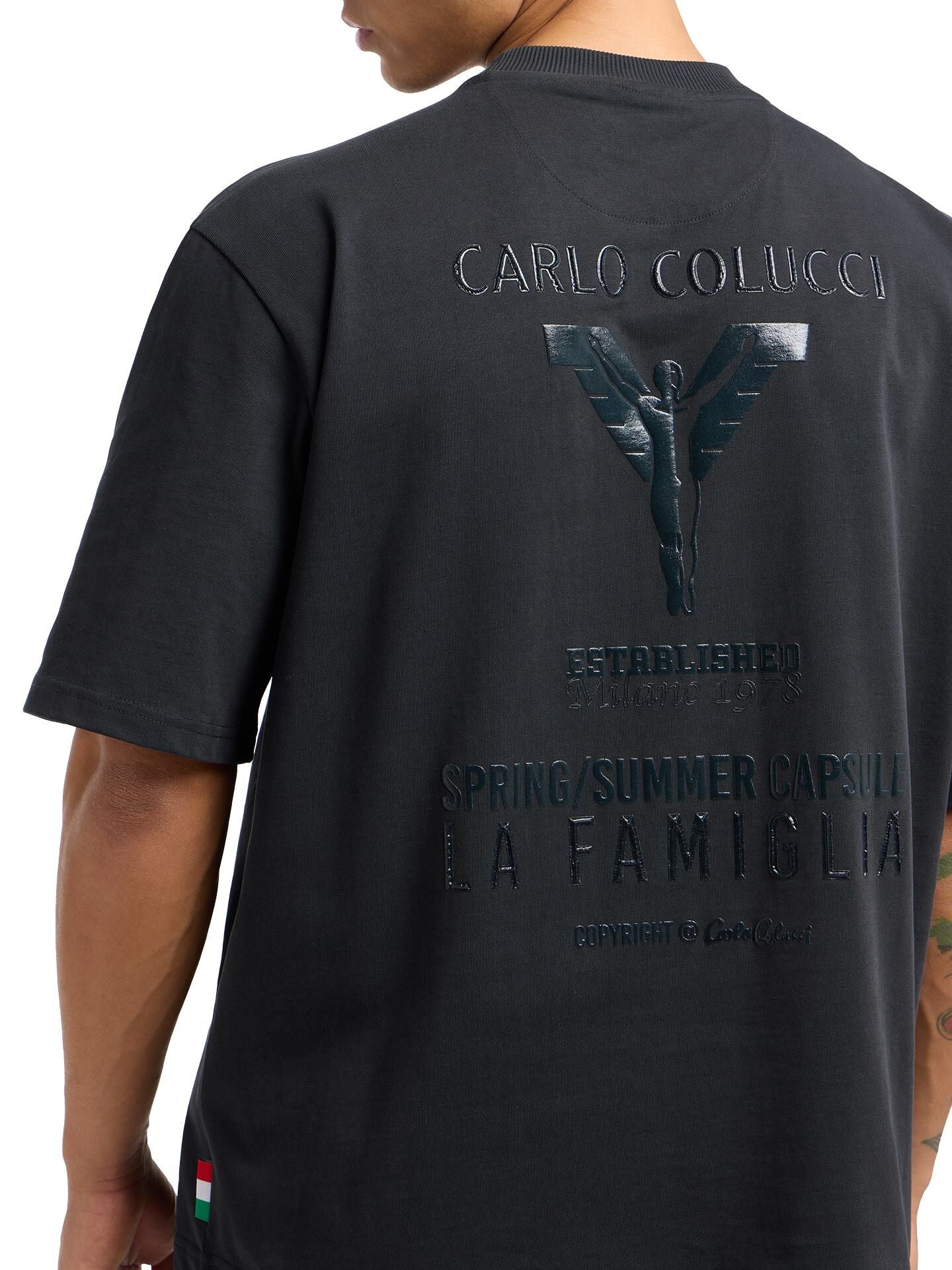 (40) Carlo Colucci T Shirt unisex schwarz