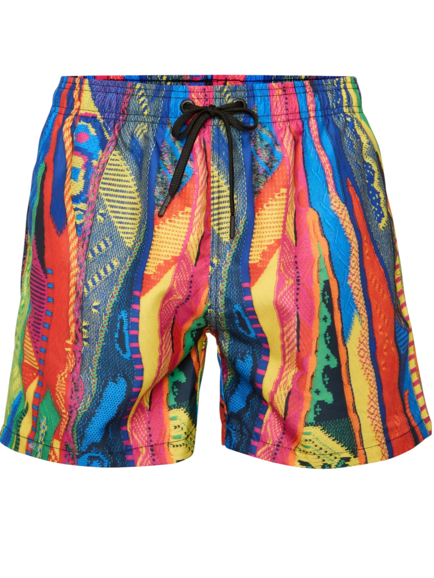 (185) Carlo Colucci Badehose Badeshort 3d Optik Bunt