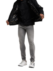 Carlo Colucci 3d Strickjacke CARAT Collection schwarz CC-C16701-20 + GESCHENKBOX