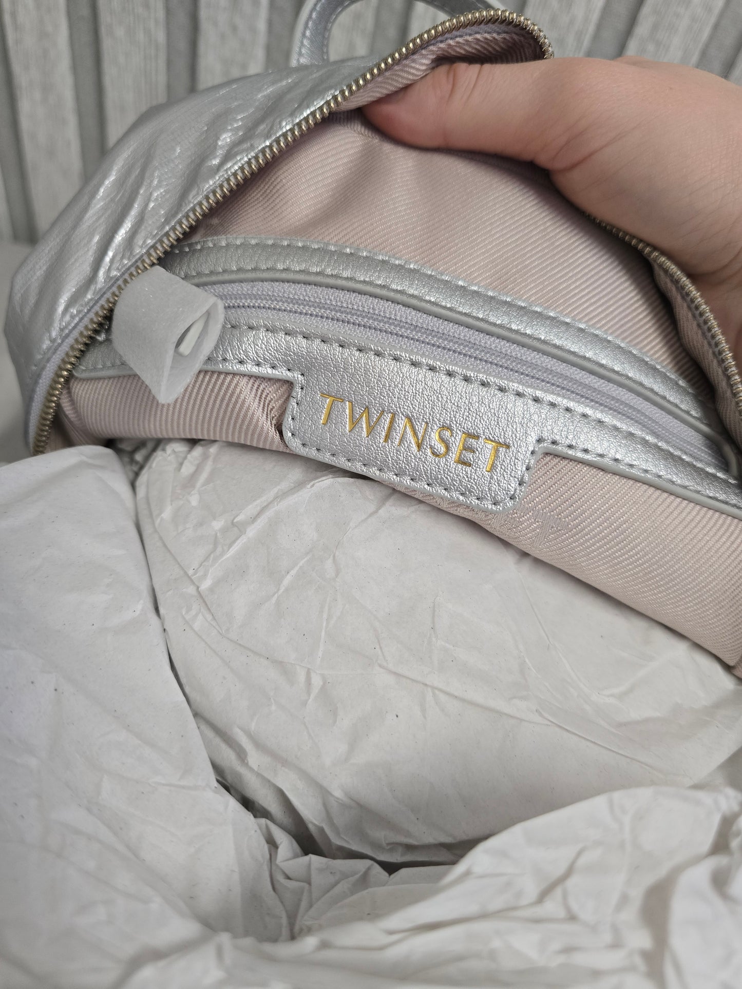 Twinset Milano Rucksack silber