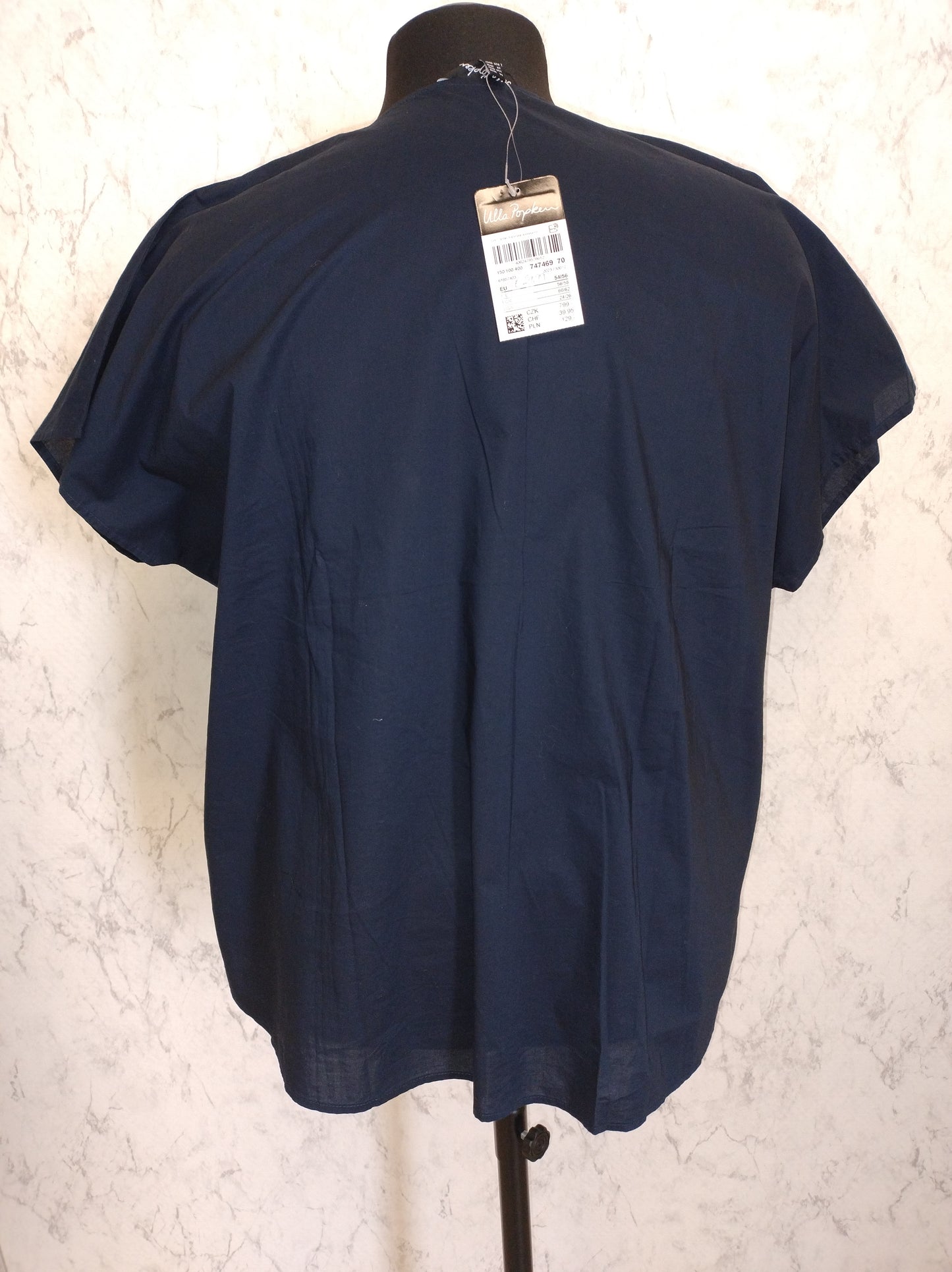 (U10) Ulla Popken T-Shirt Navy 747469 70