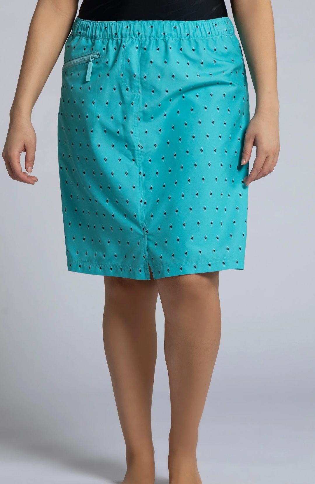 (U12) Ulla Popken bade skort blau 793313 740