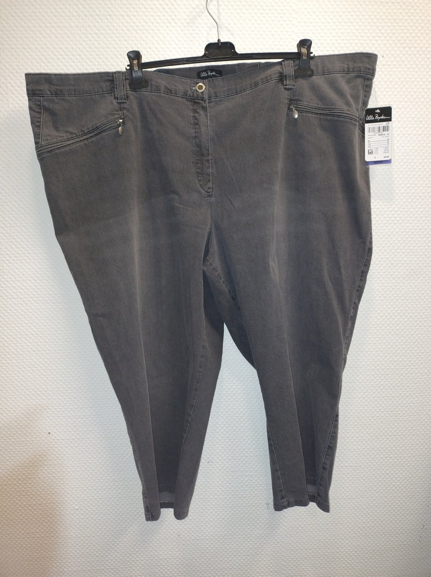 (U6) Ulla Popken Jeans grau 790810 12