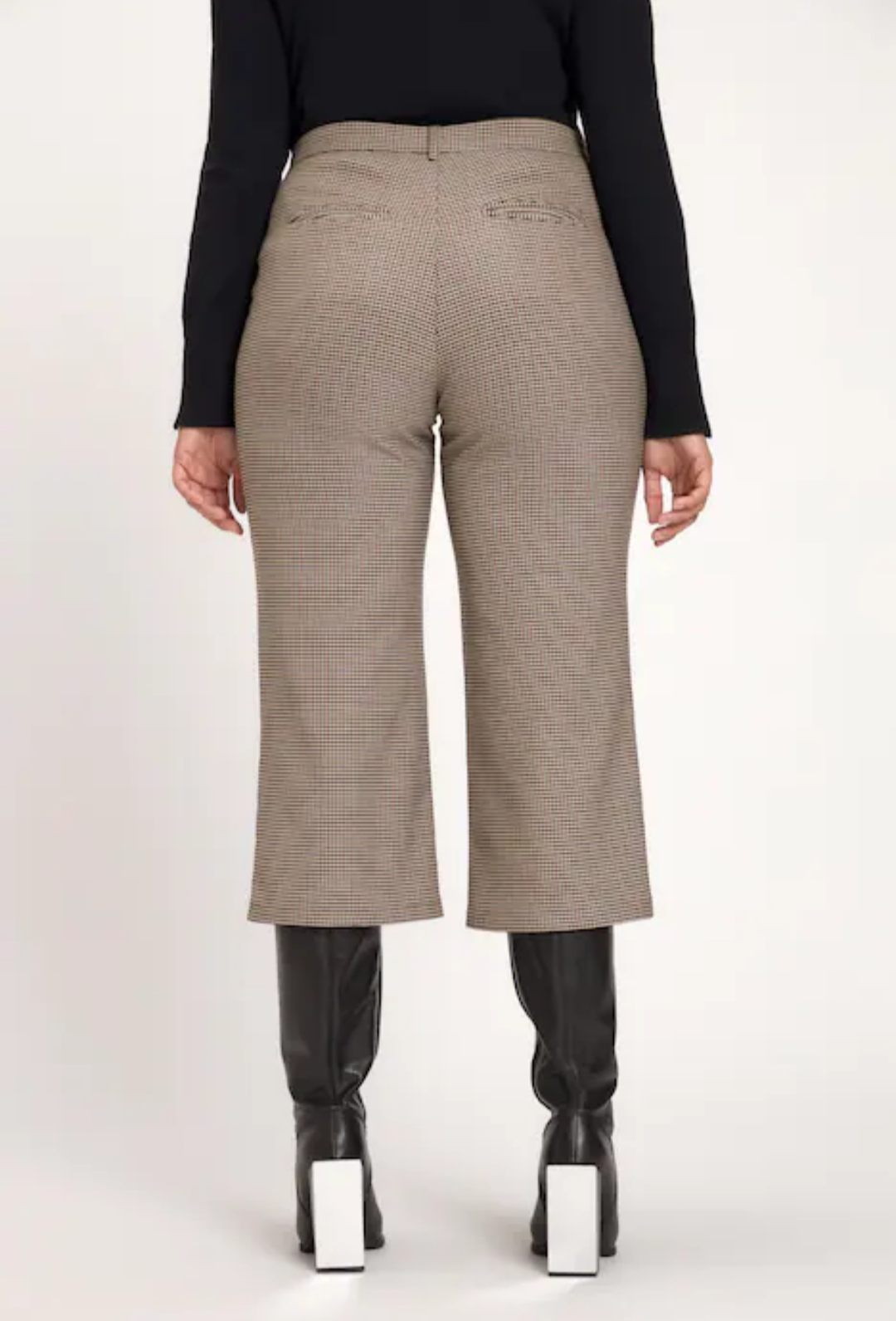 (U6) Ulla Popken Hose kariert 751100 22