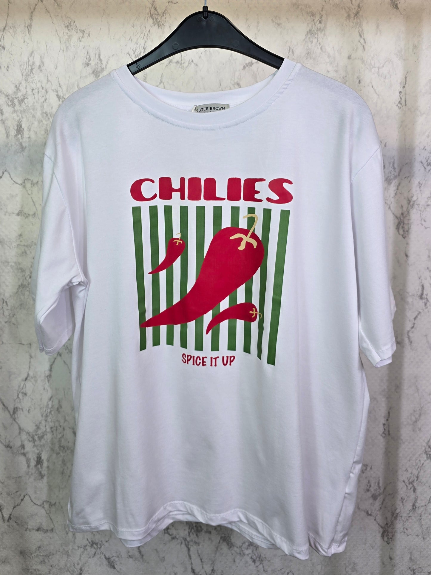 Chilies Tshirt weiß