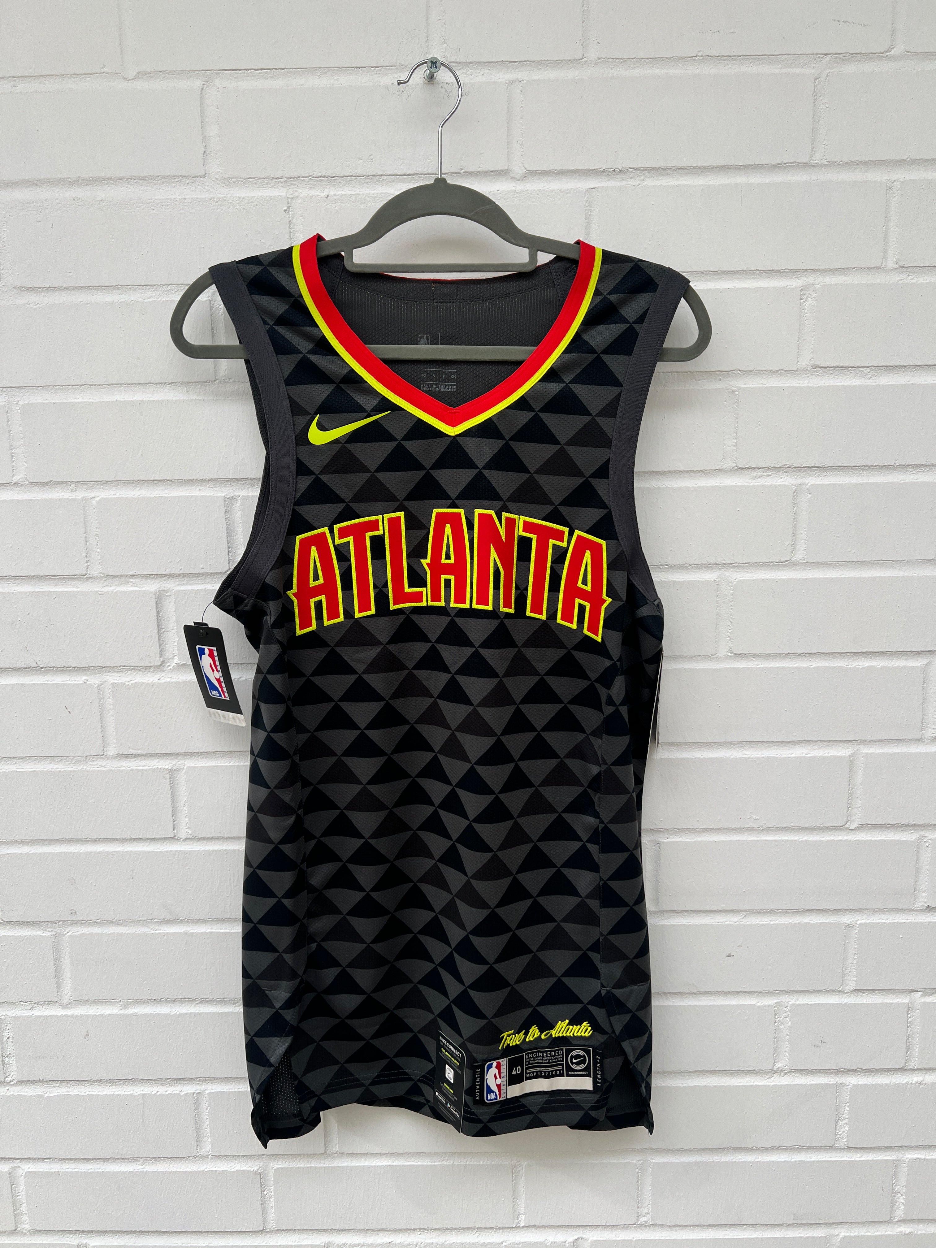 (Stange4) NBA Atlanta Trikot schwarz orange Gr.S