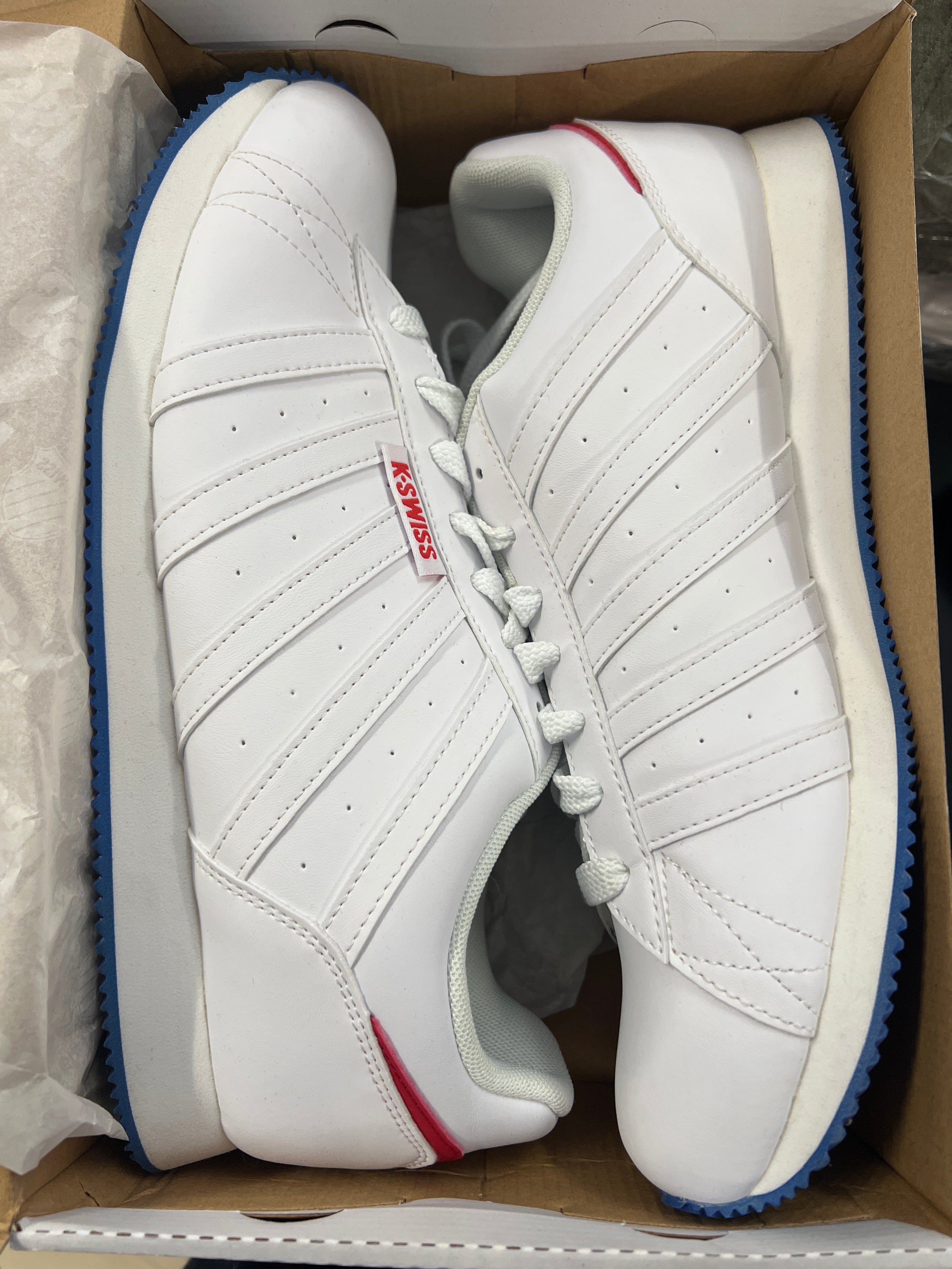 K-SWISS Sneaker weiß/blau Gr. 46