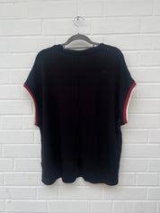 Vero Moda Curve Kurzarm Shirt in schwarz Gr46/48