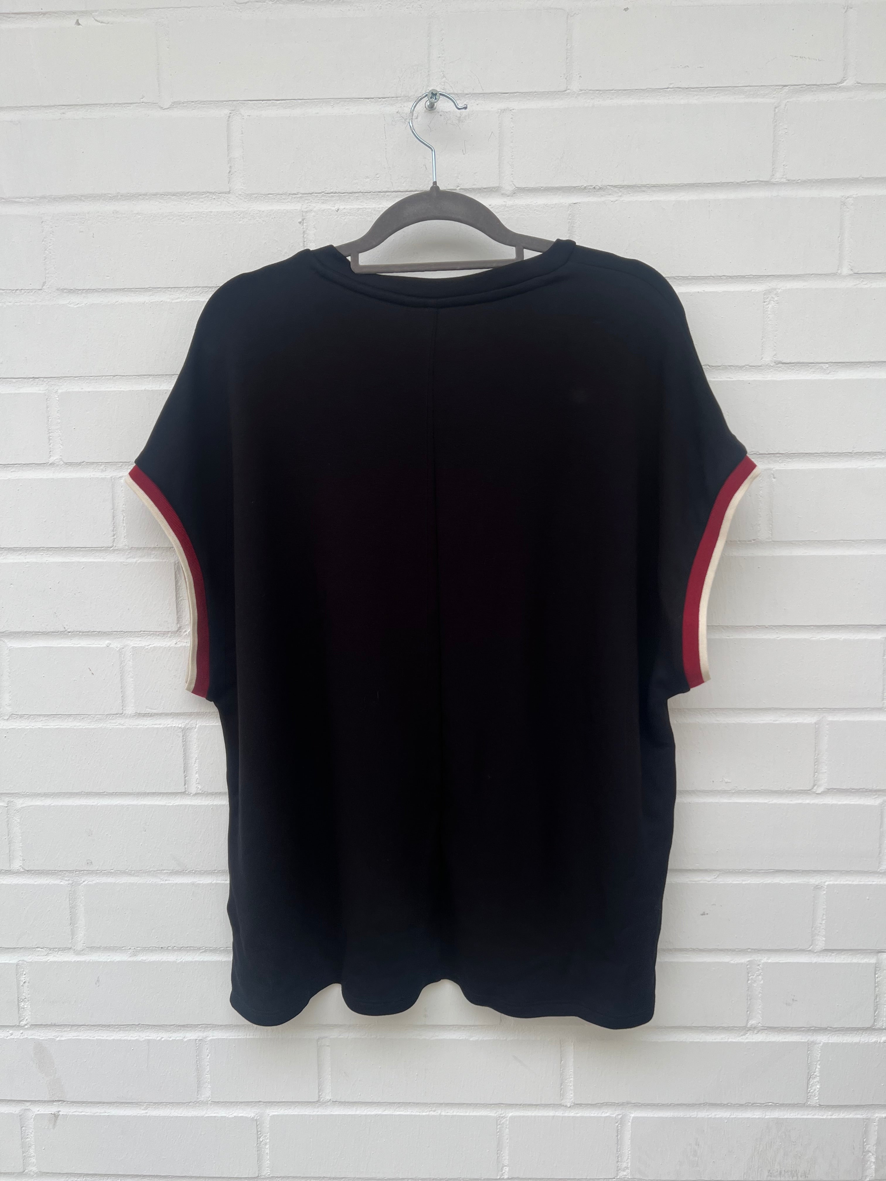 Vero Moda Curve Kurzarm Shirt in schwarz Gr46/48