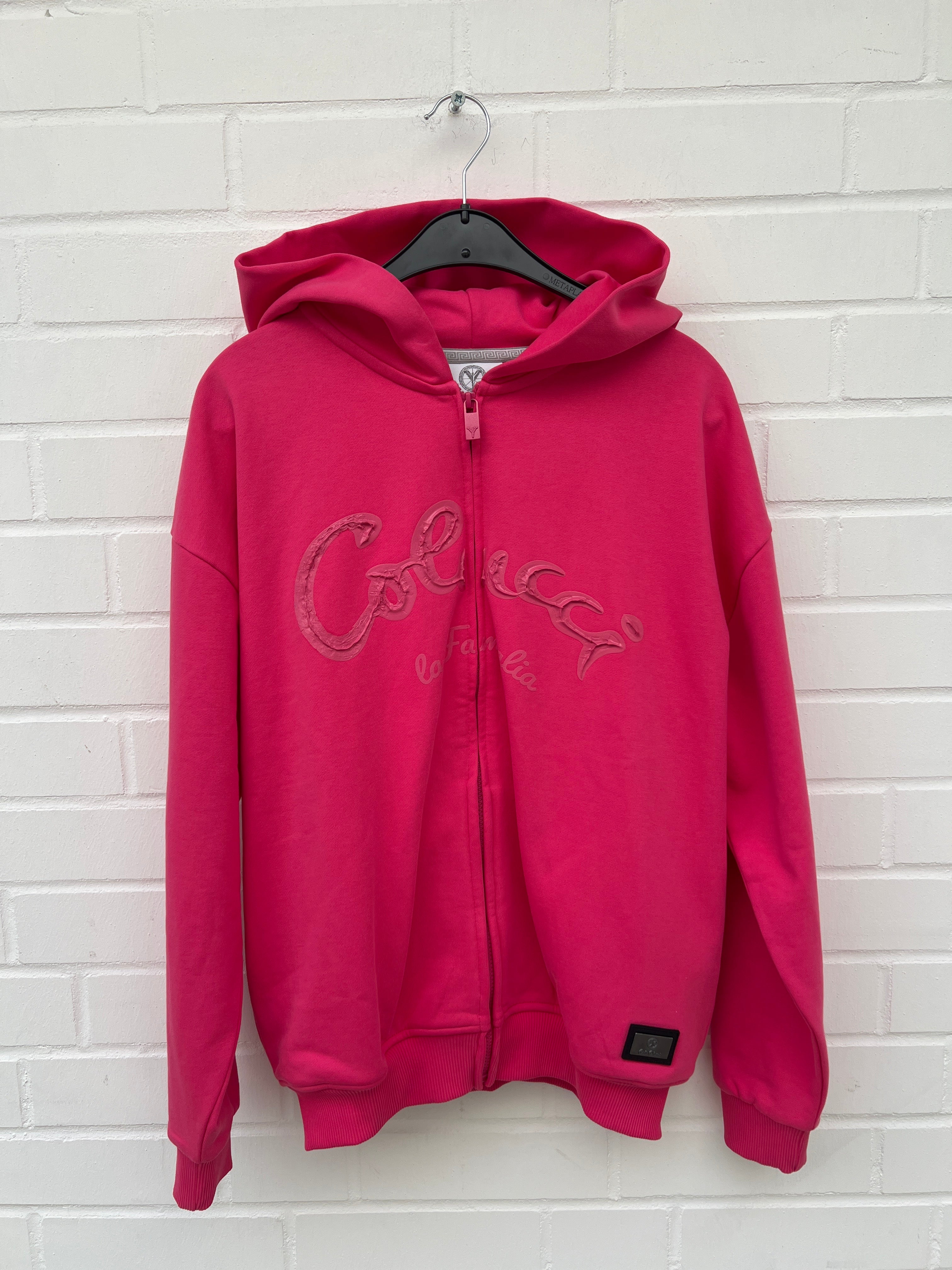 (237) Carlo Colucci Sweatjacke pink Unisex