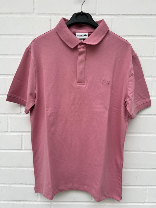 (226) Lacoste Polo Shirt rosa.