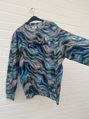 Carlo Colucci Sweatshirt grünblau (GrL)