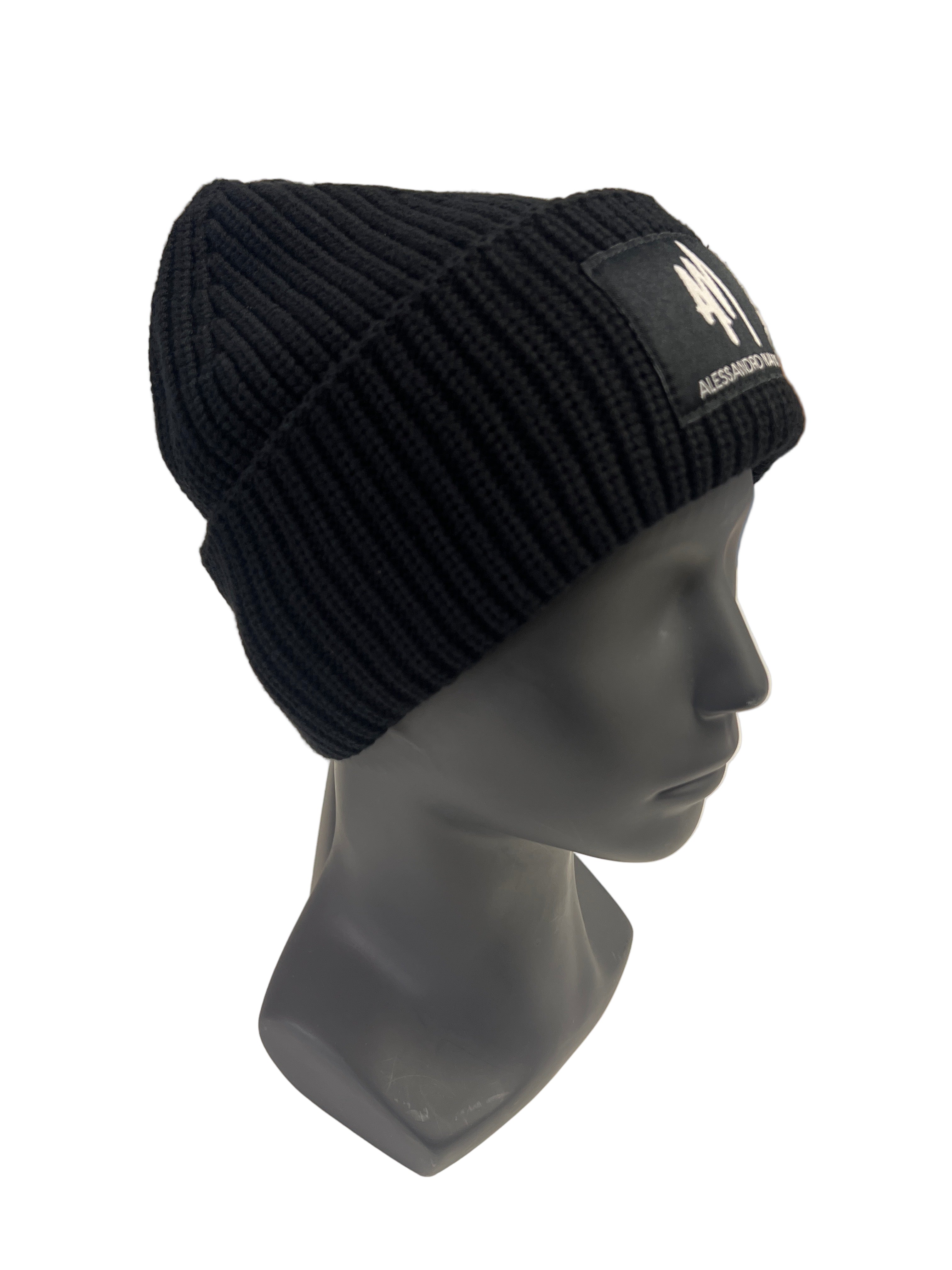 Alessandro Magno Strickmütze schwarz