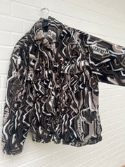 (194) Carlo Colucci Teddyjacke Knöpfe braun schwarz