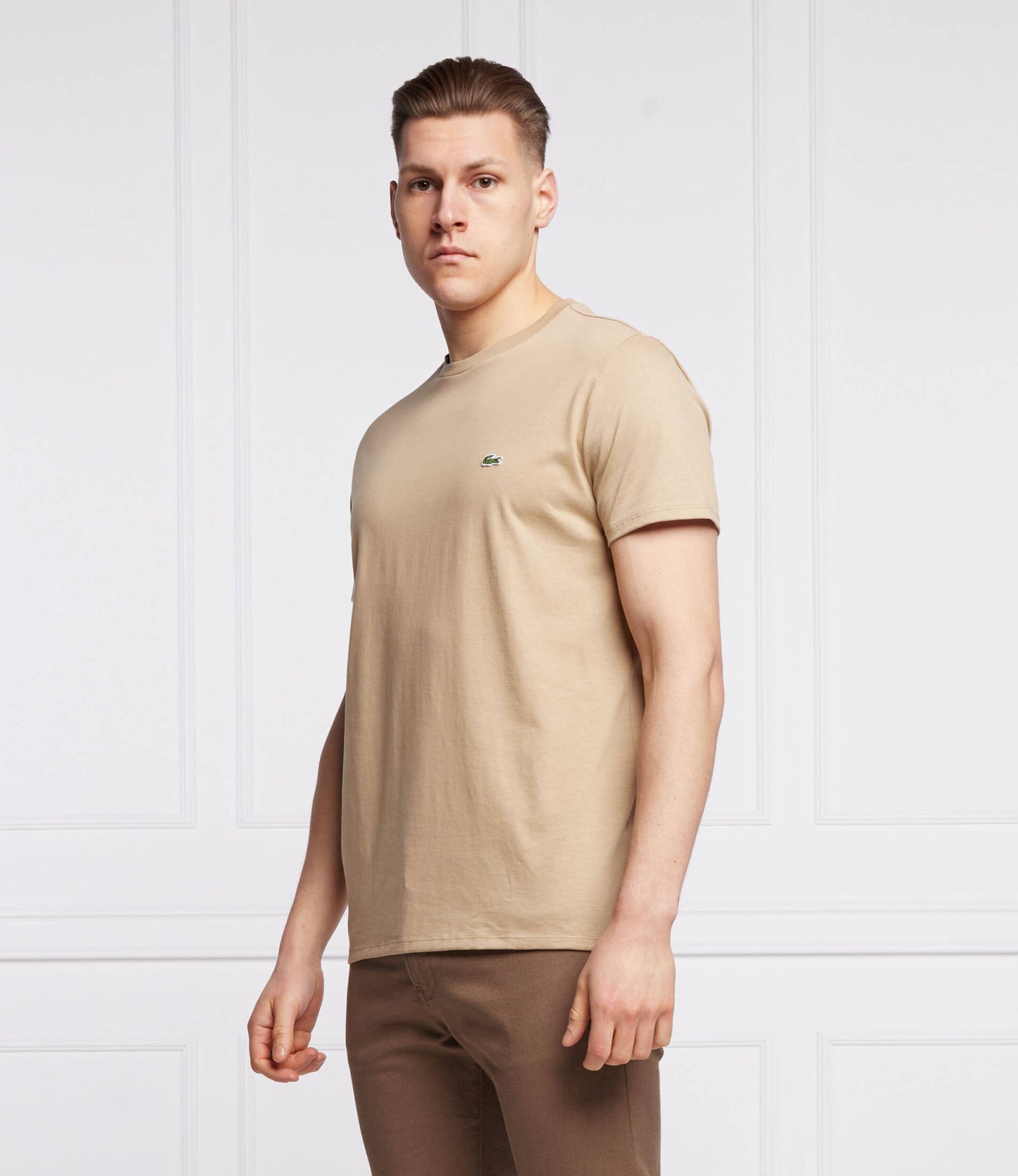 (32) Lacoste T Shirt Regular Fit beige