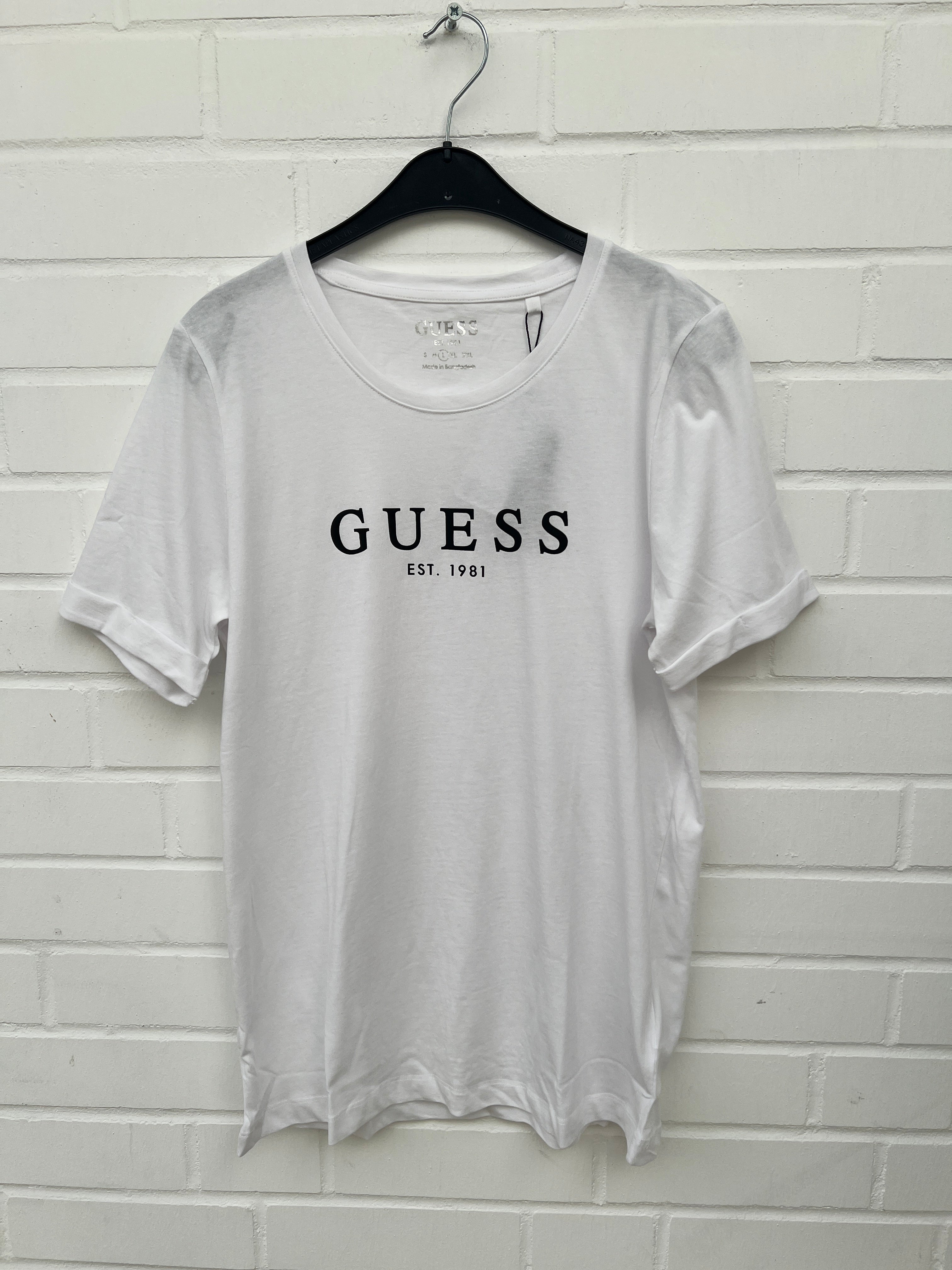 (91) GUESS Damen Tshirt weiß