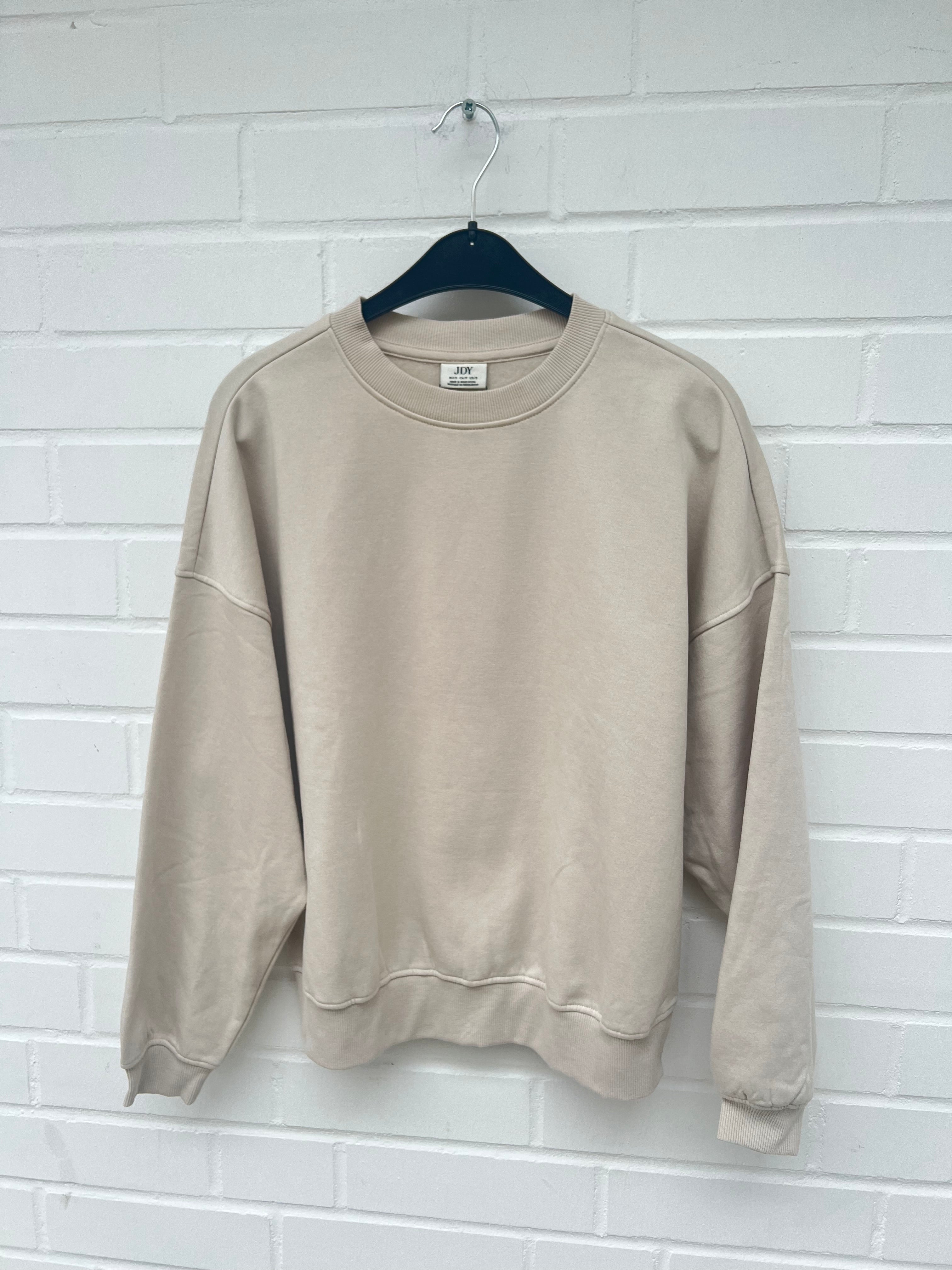 Only JDY Neck Solid Sweater Oatmeal Beige GrS