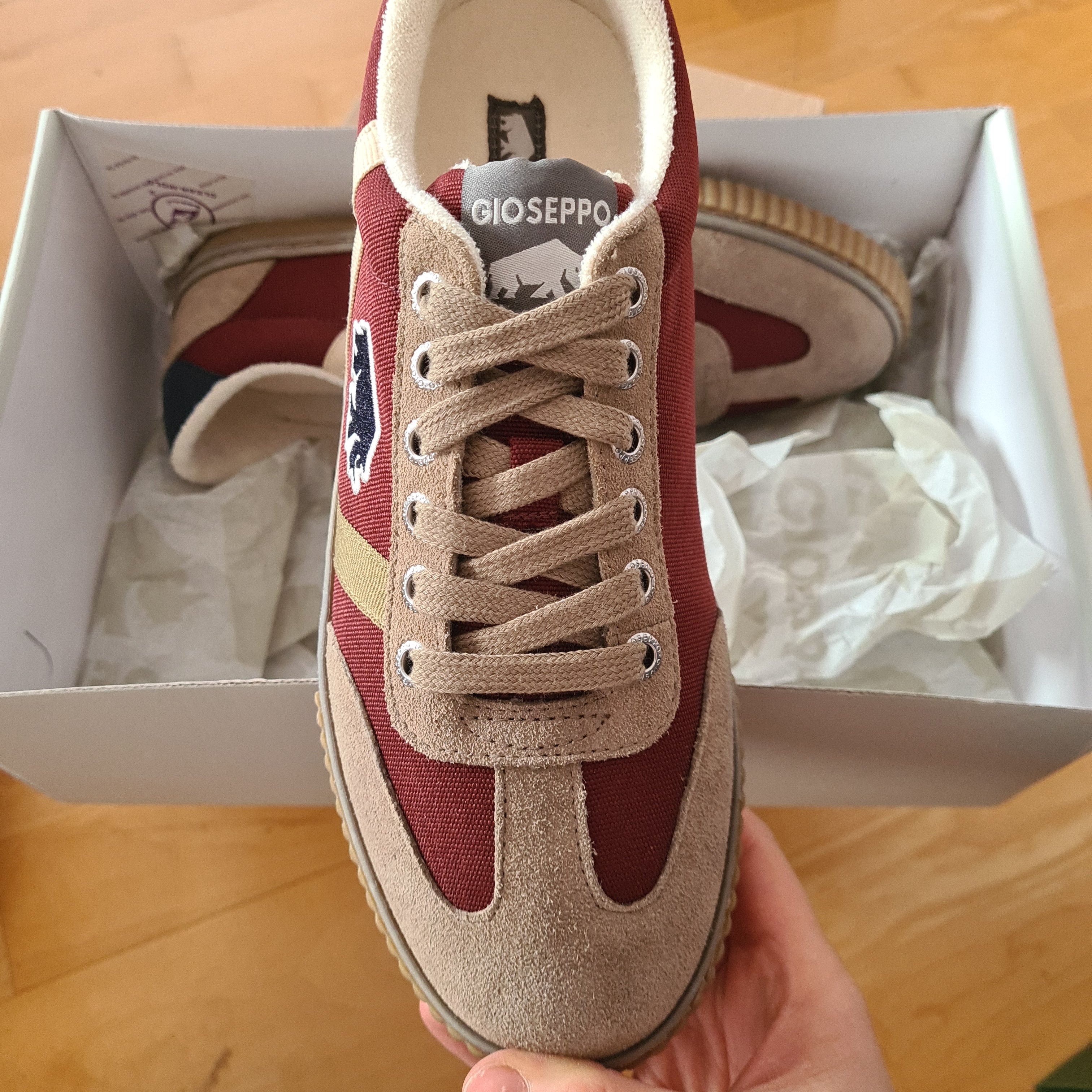 GIOSEPPO Sneaker Gr 40 rot beige TULUN