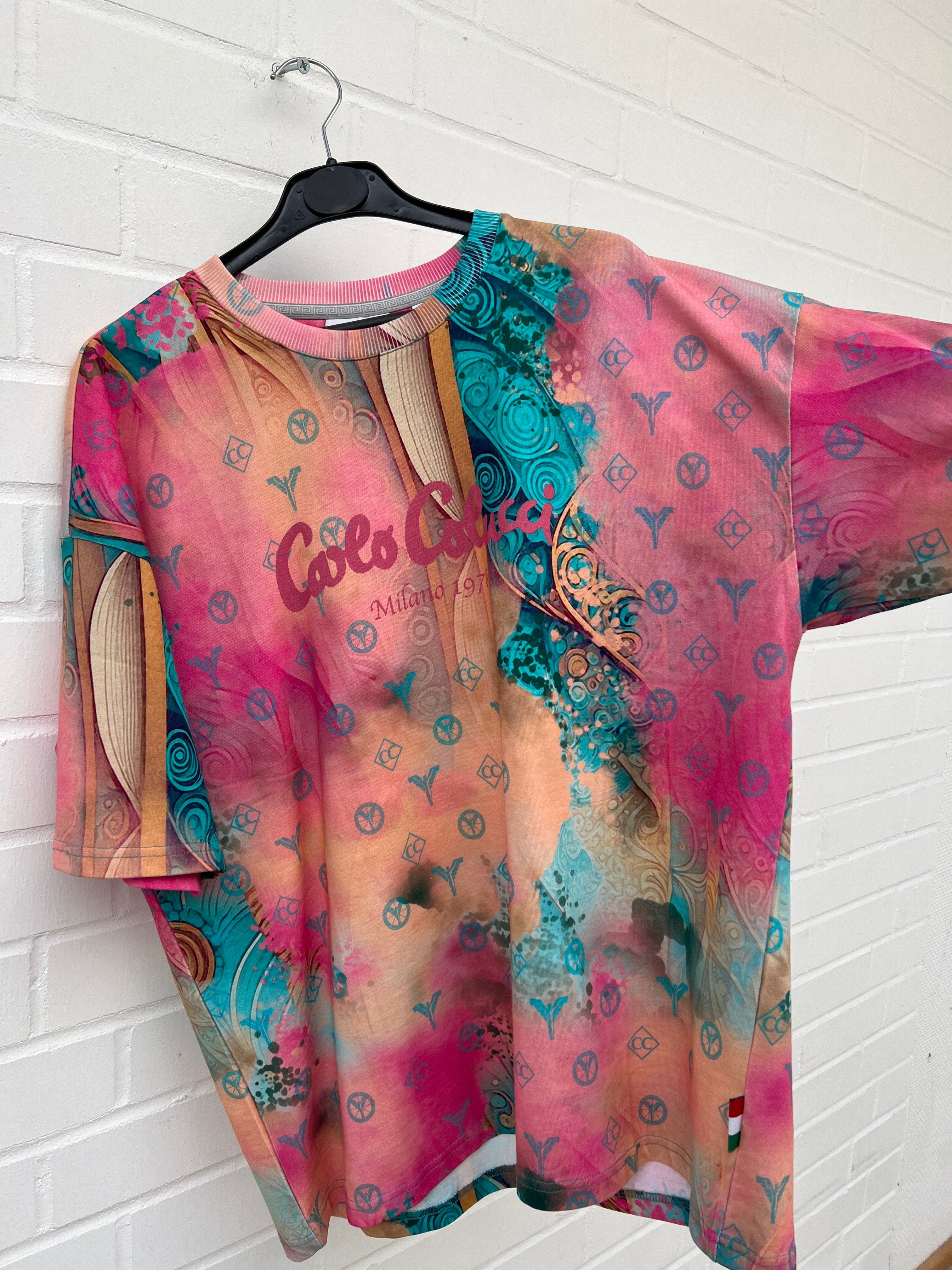 Carlo Colucci Tshirt pink muster