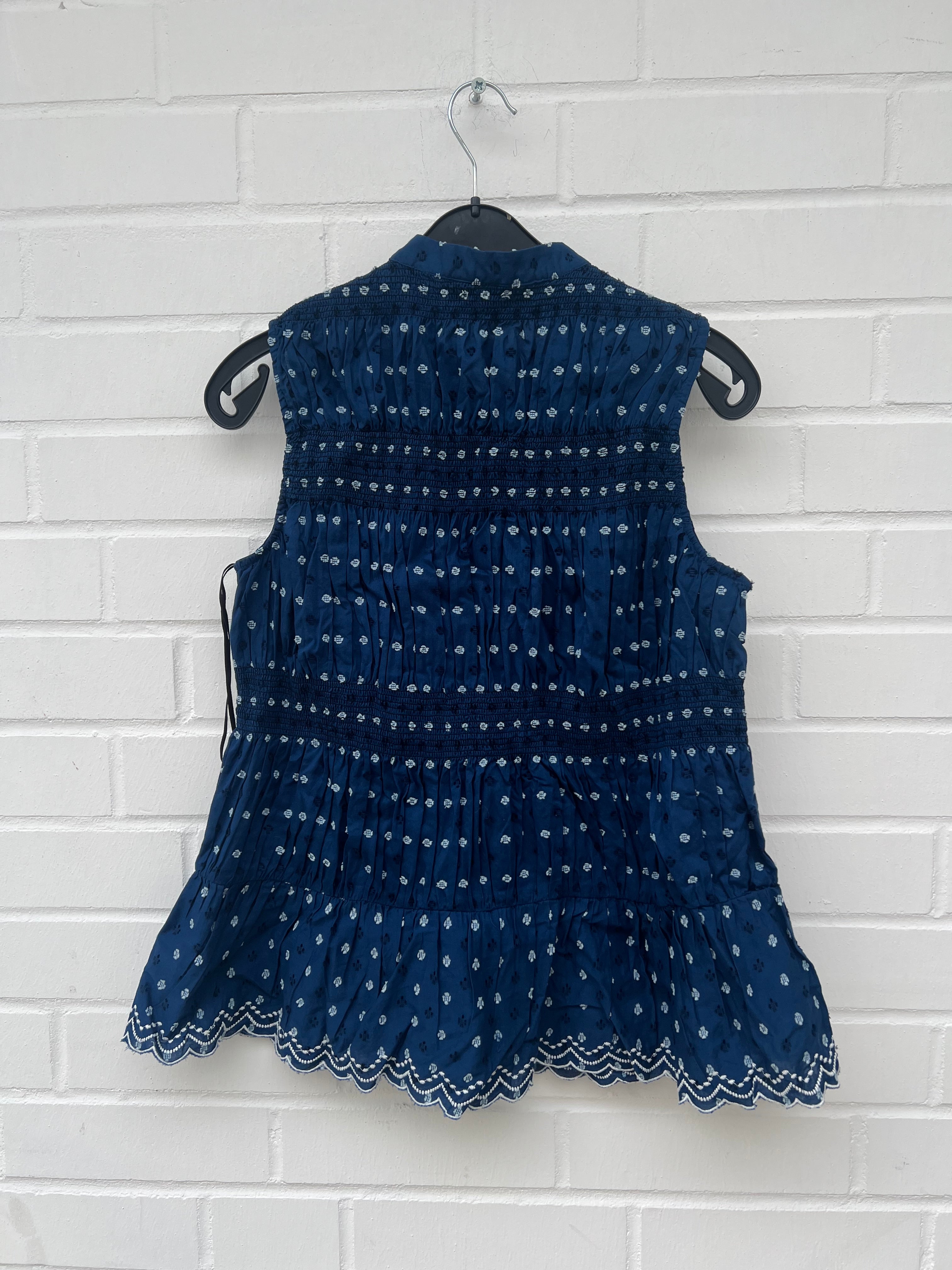 Vero Moda Curve Bluse kurzarm in Blau Gr46