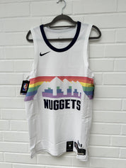 (Stange4) NBA Nuggets Trikot weiß Gr.L