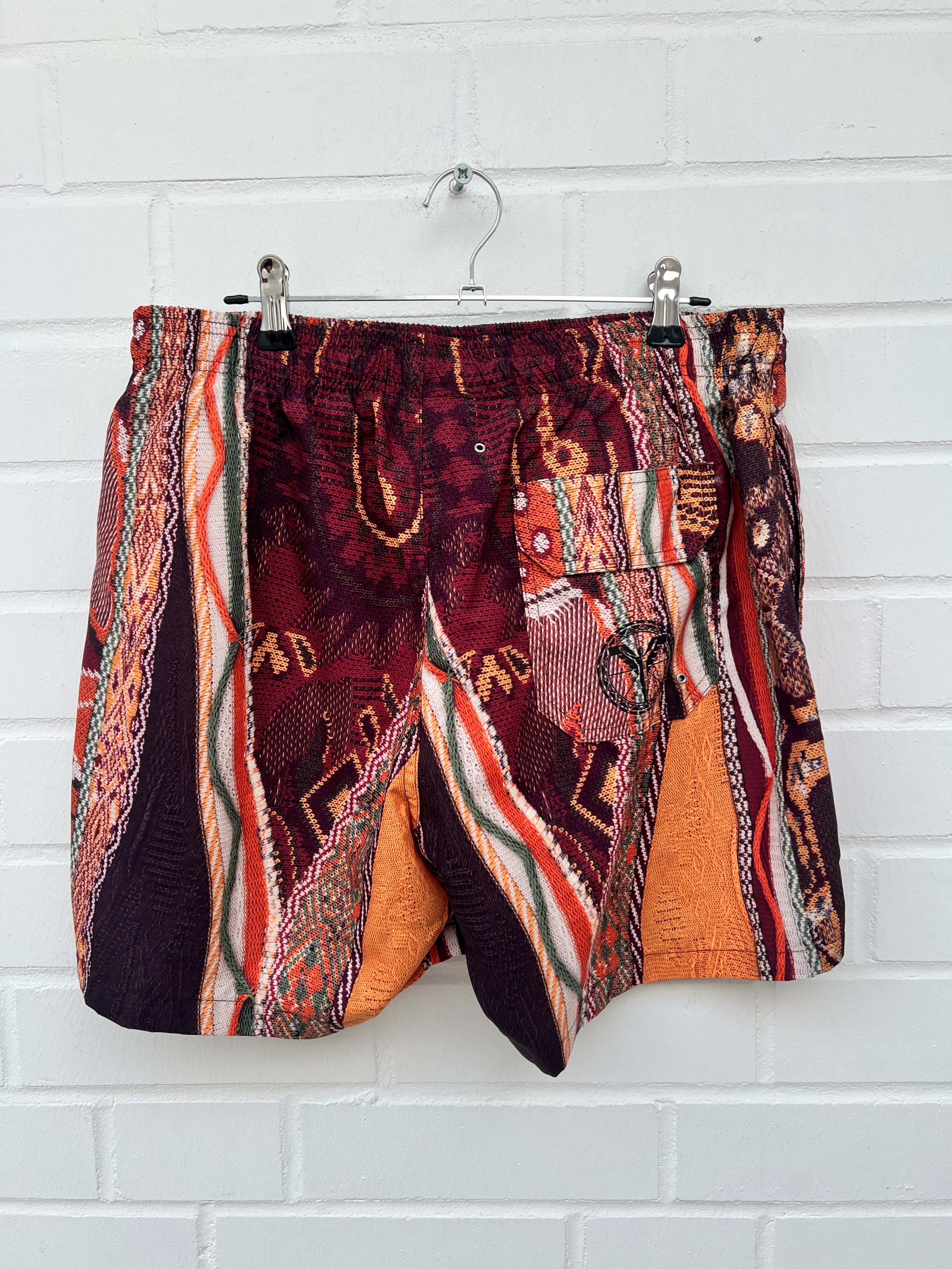 (96) Carlo Colucci Badehose orange bunt