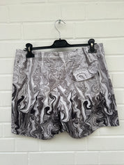 (167) Carlo Colucci Badehose schwarz weiß