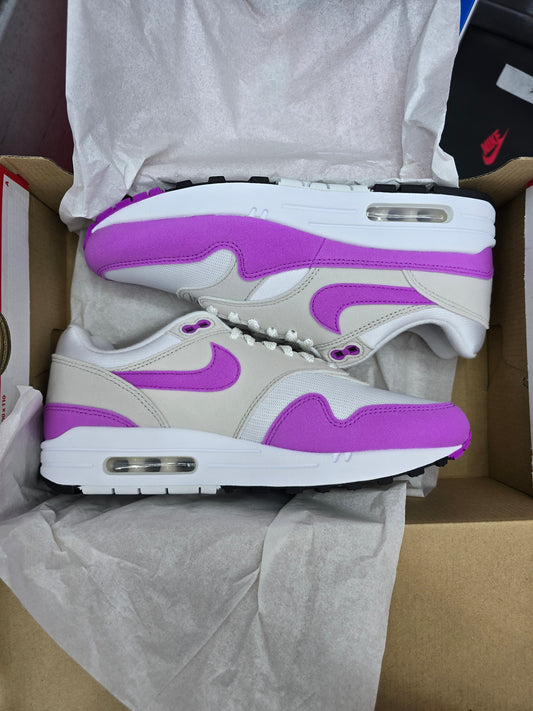 Nike Air Max 1 weiß grau lila grey/fuchsia/dream