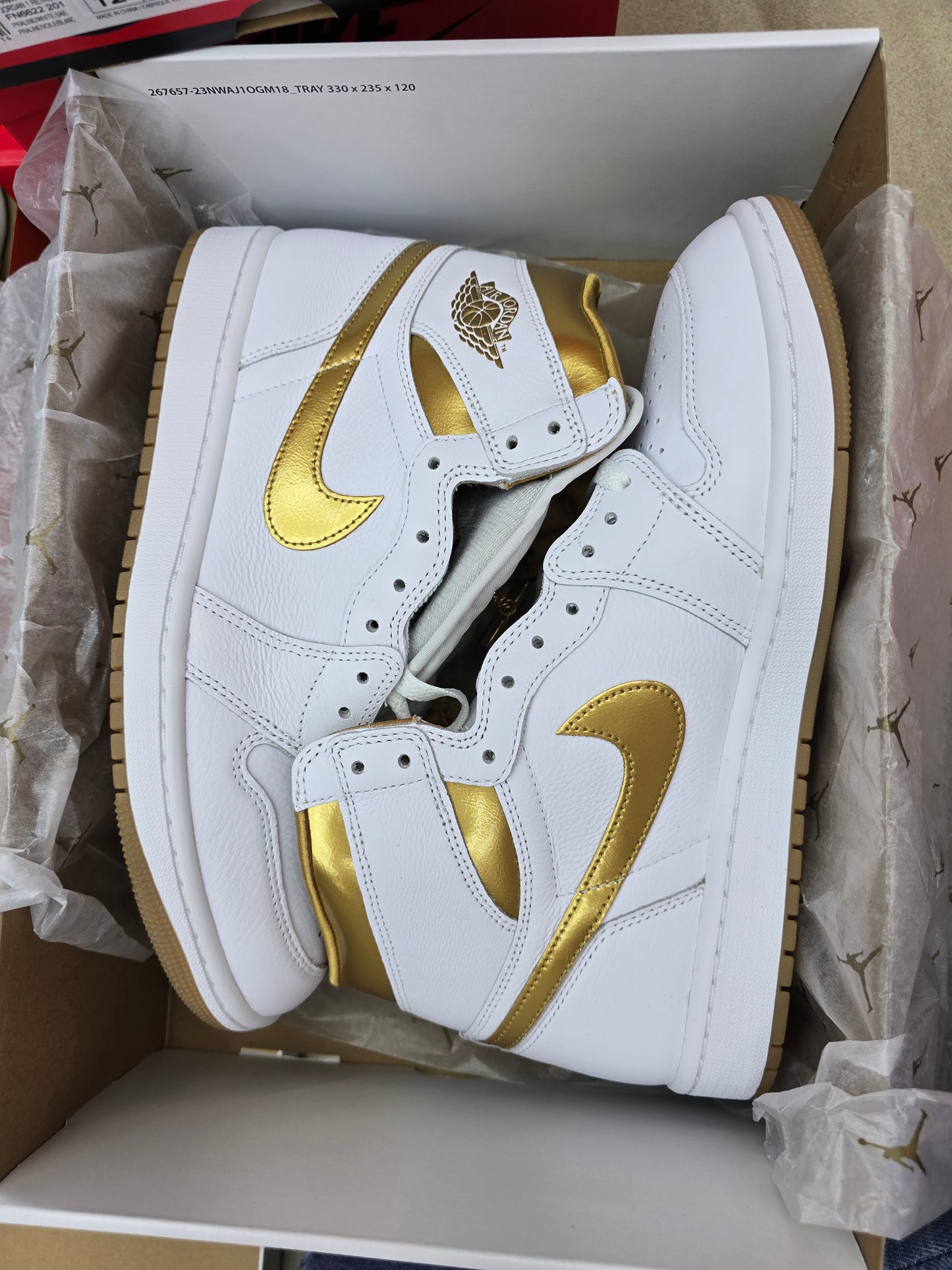 Nike Air Jordan 1 weiß gold FD2596 107