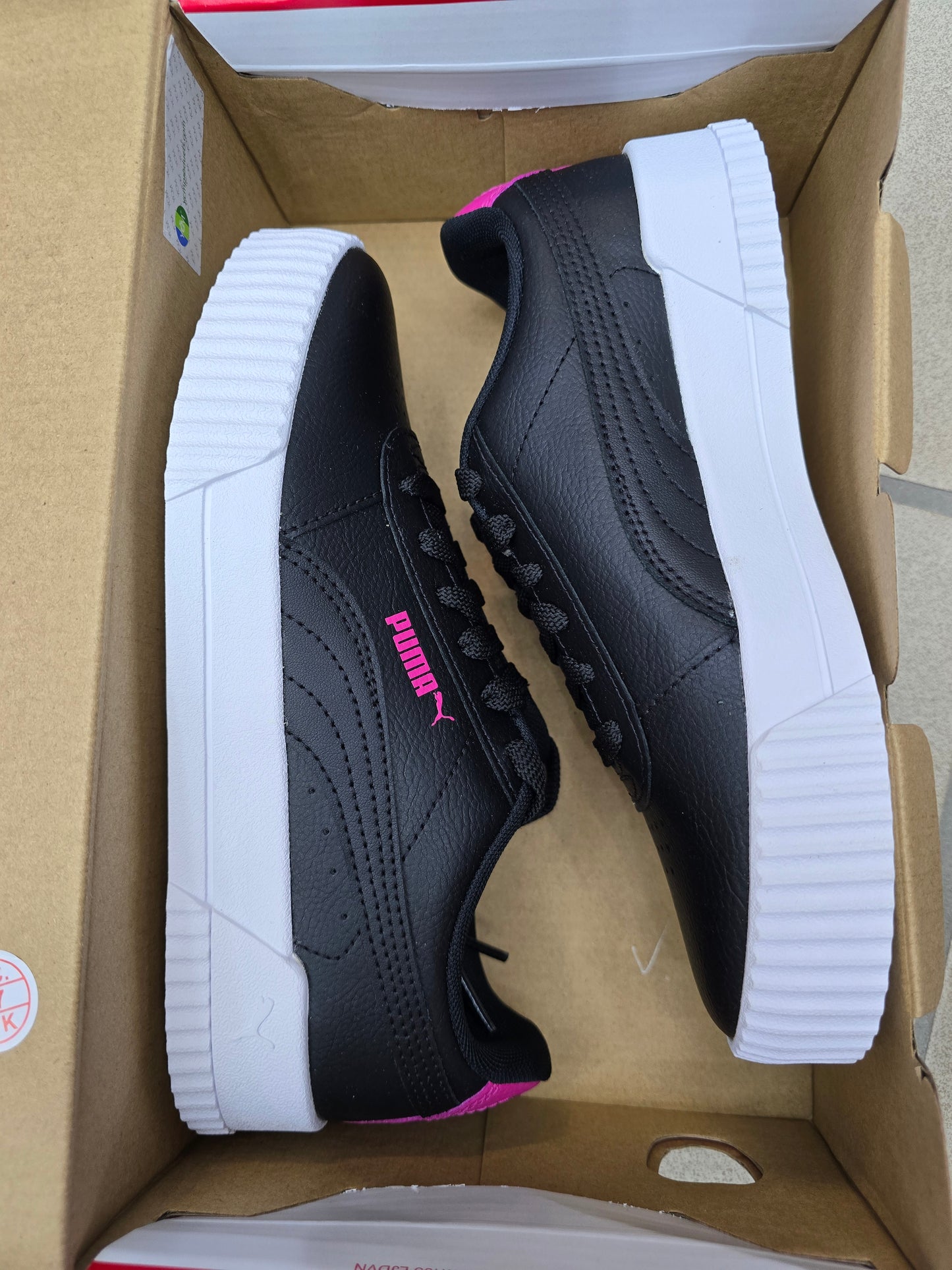 Puma Carina L schwarz pink 370677 01