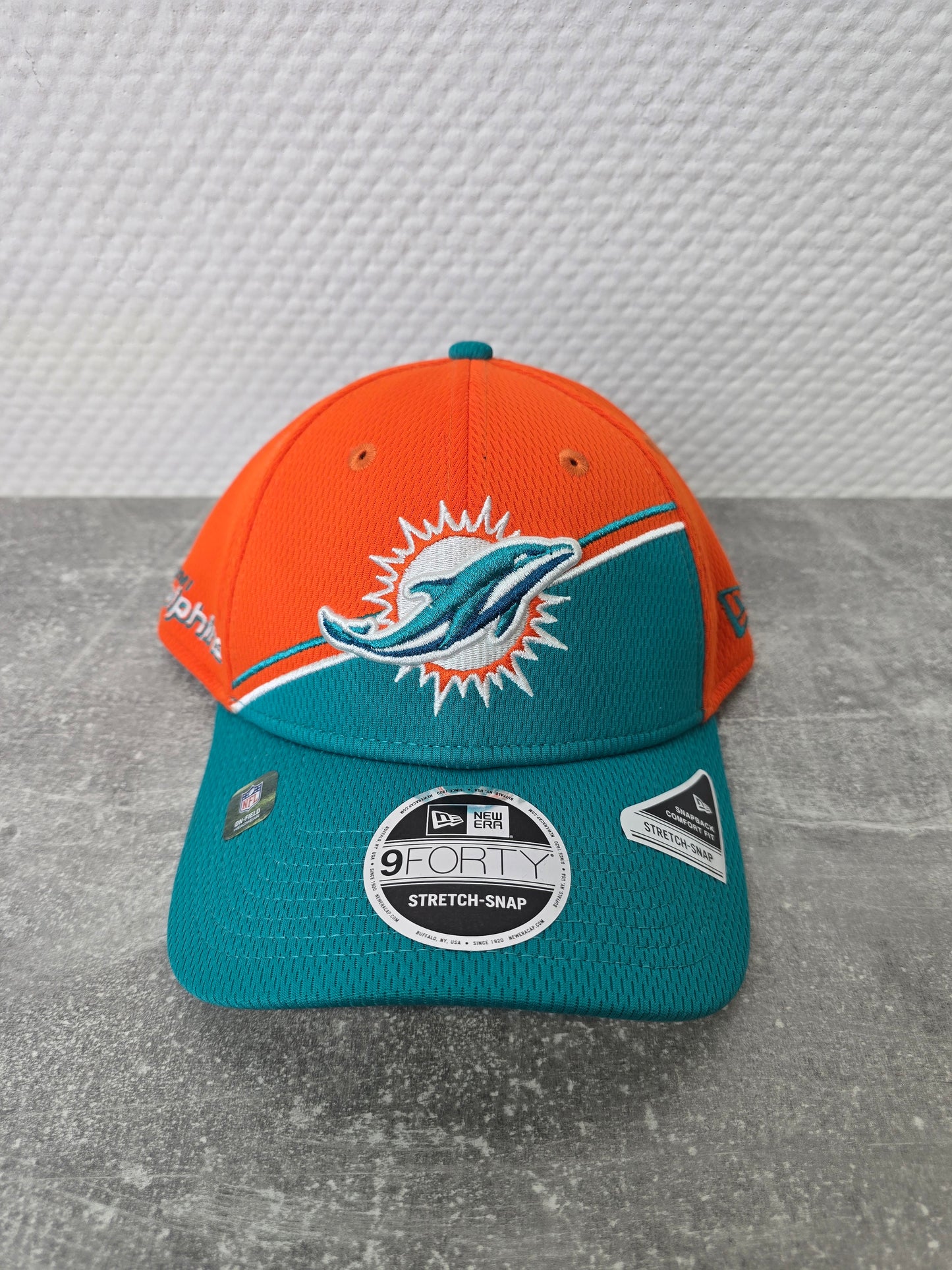 Delphin Cap orange türkis