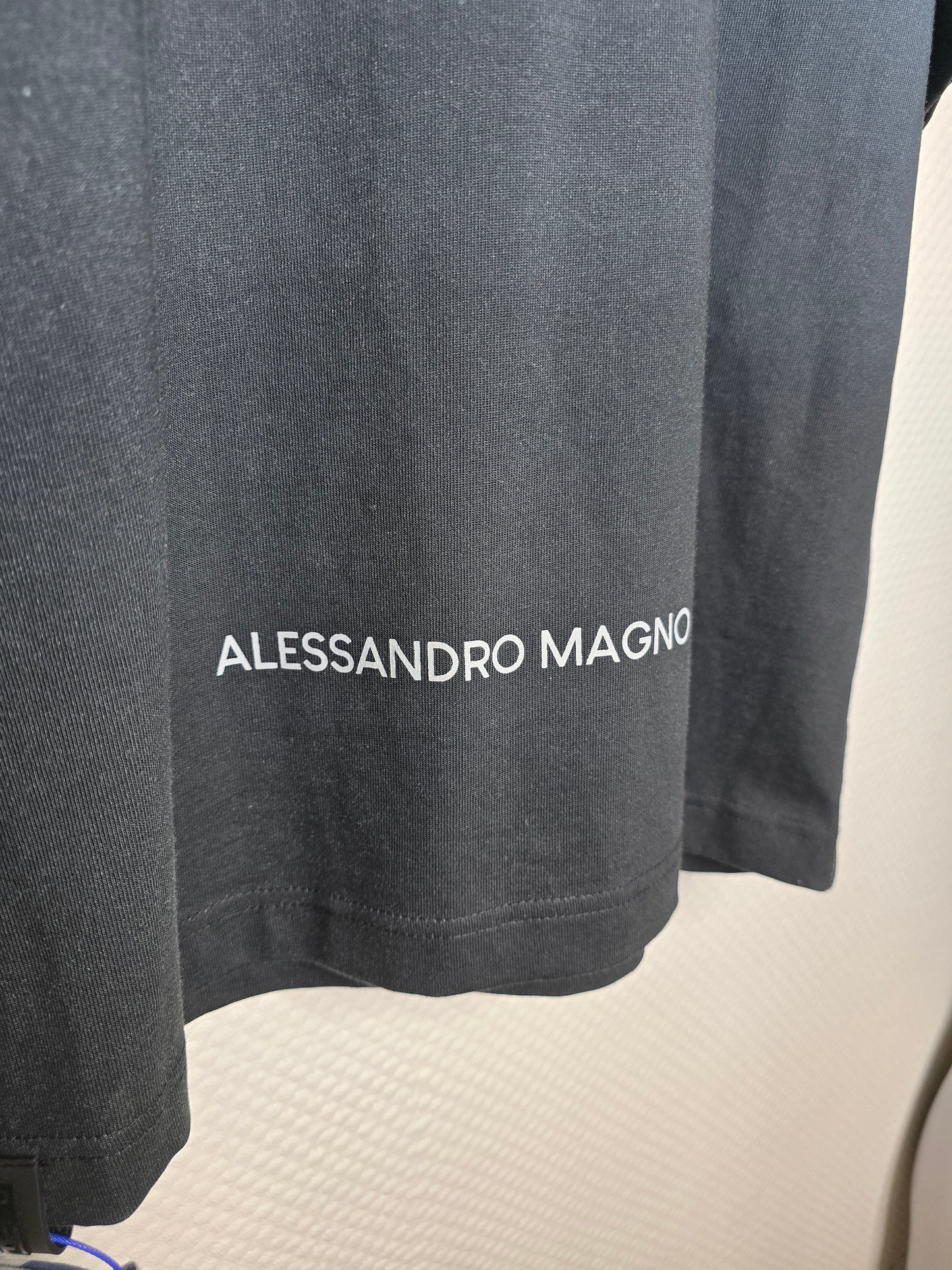 (5) Alessandro Magno T Shirt Midnight Blue blau Oversize