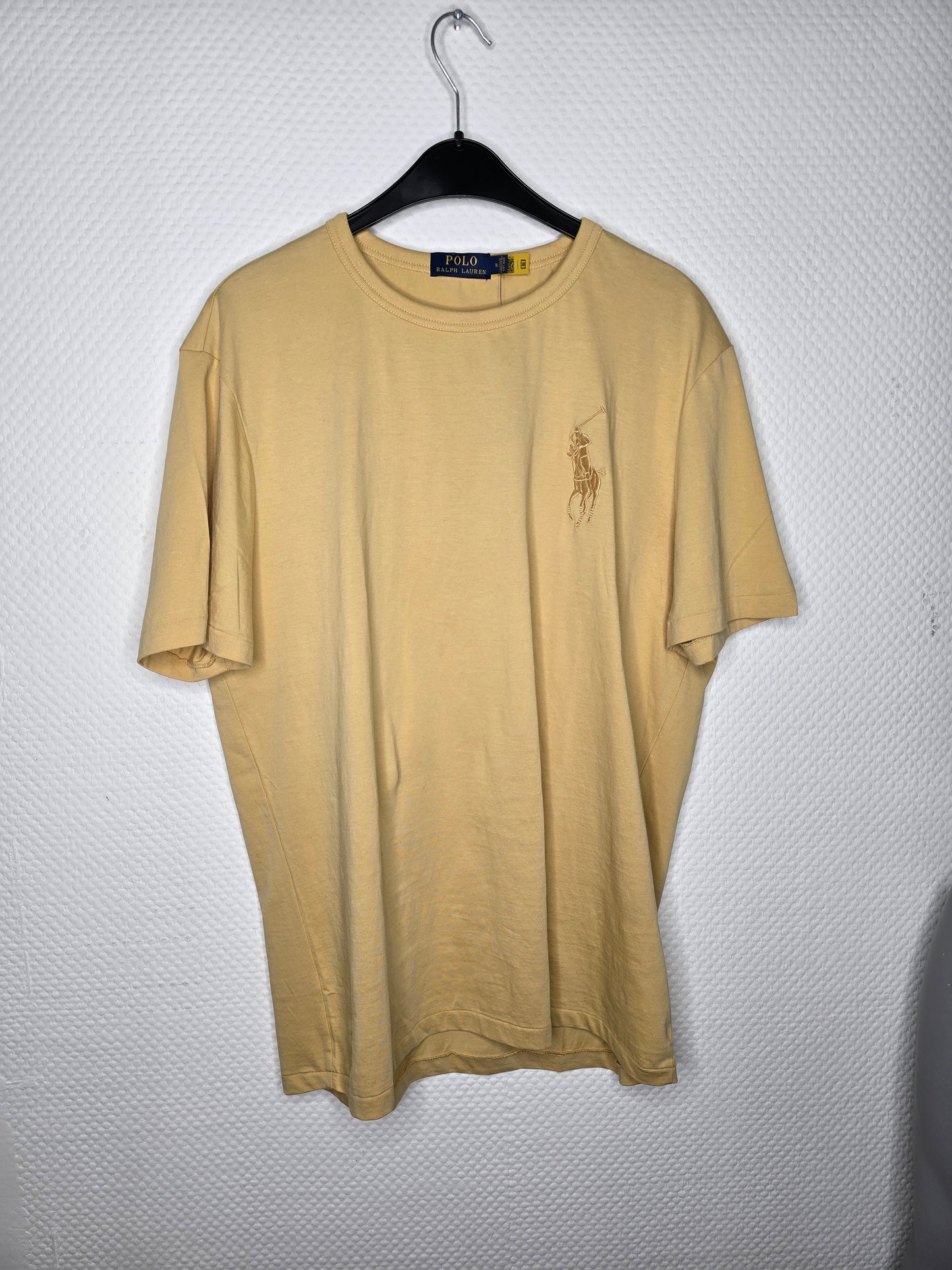 (11) Ralph Lauren T Shirt gestickt sand