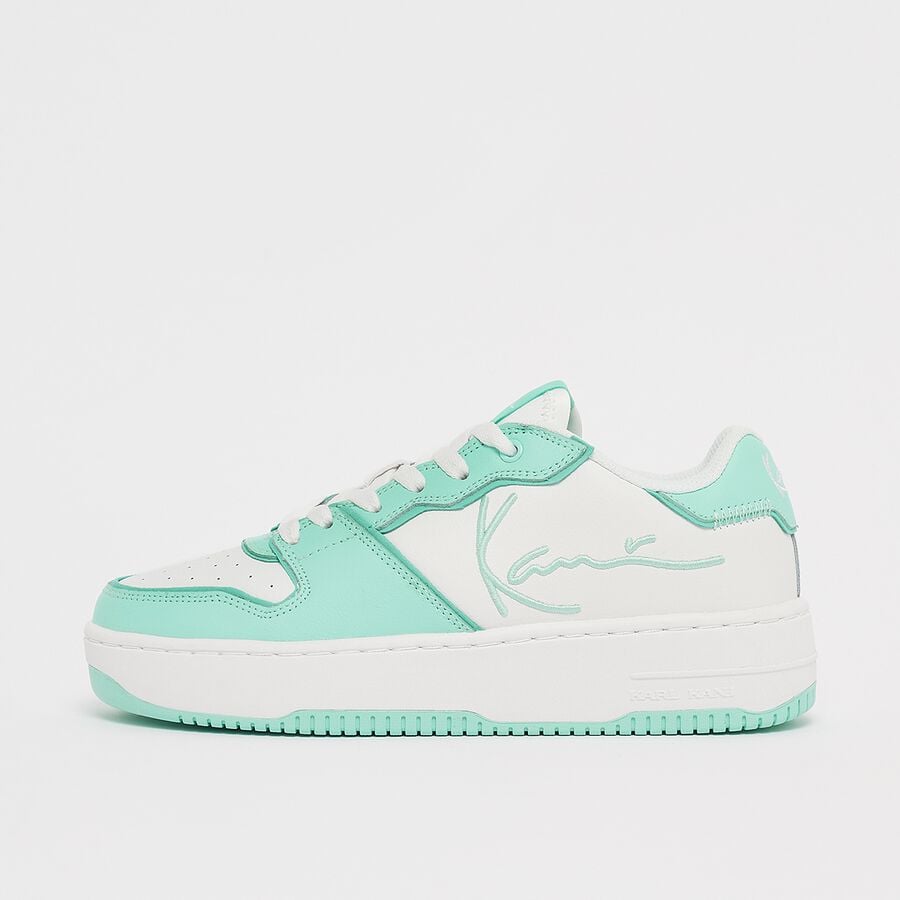 KARL KANI baskets blanc menthe