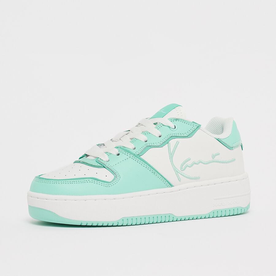 KARL KANI baskets blanc menthe