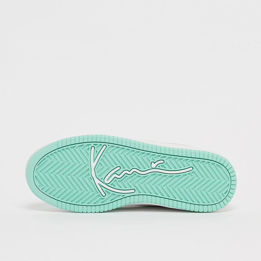 KARL KANI baskets blanc menthe