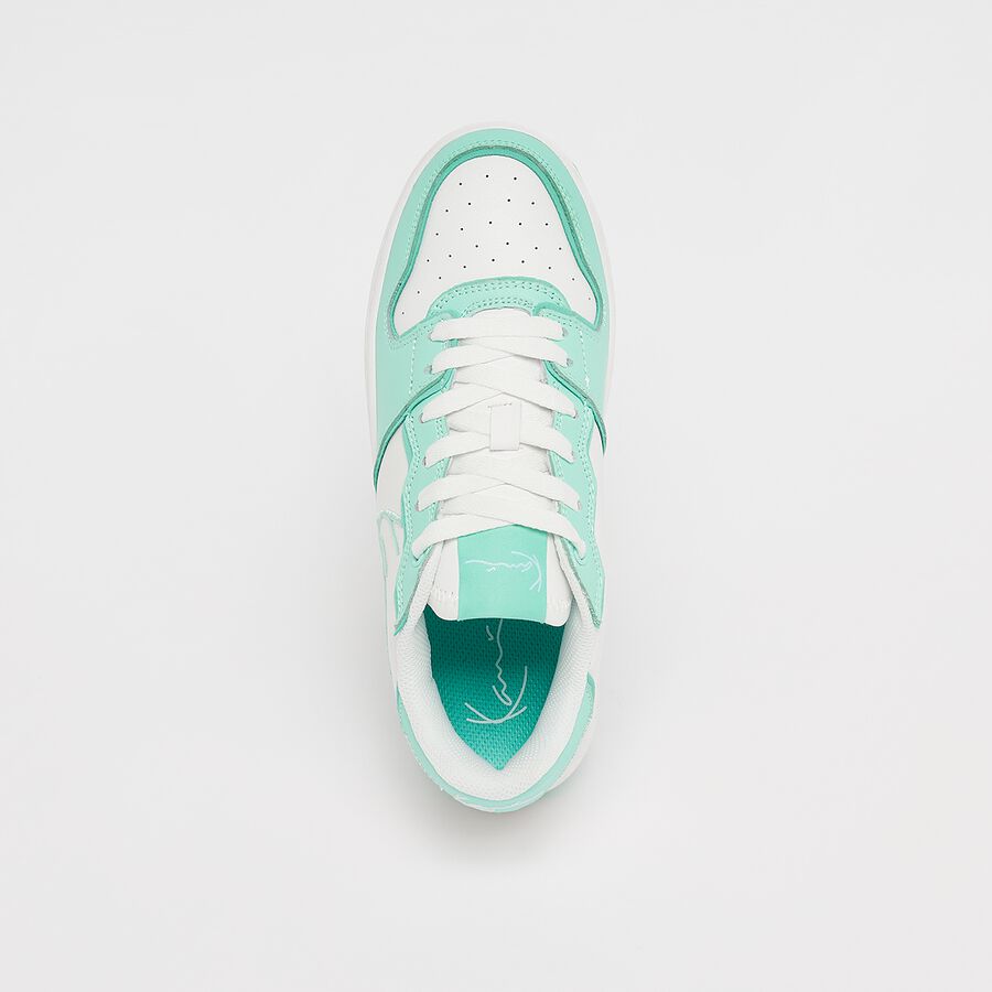 KARL KANI baskets blanc menthe