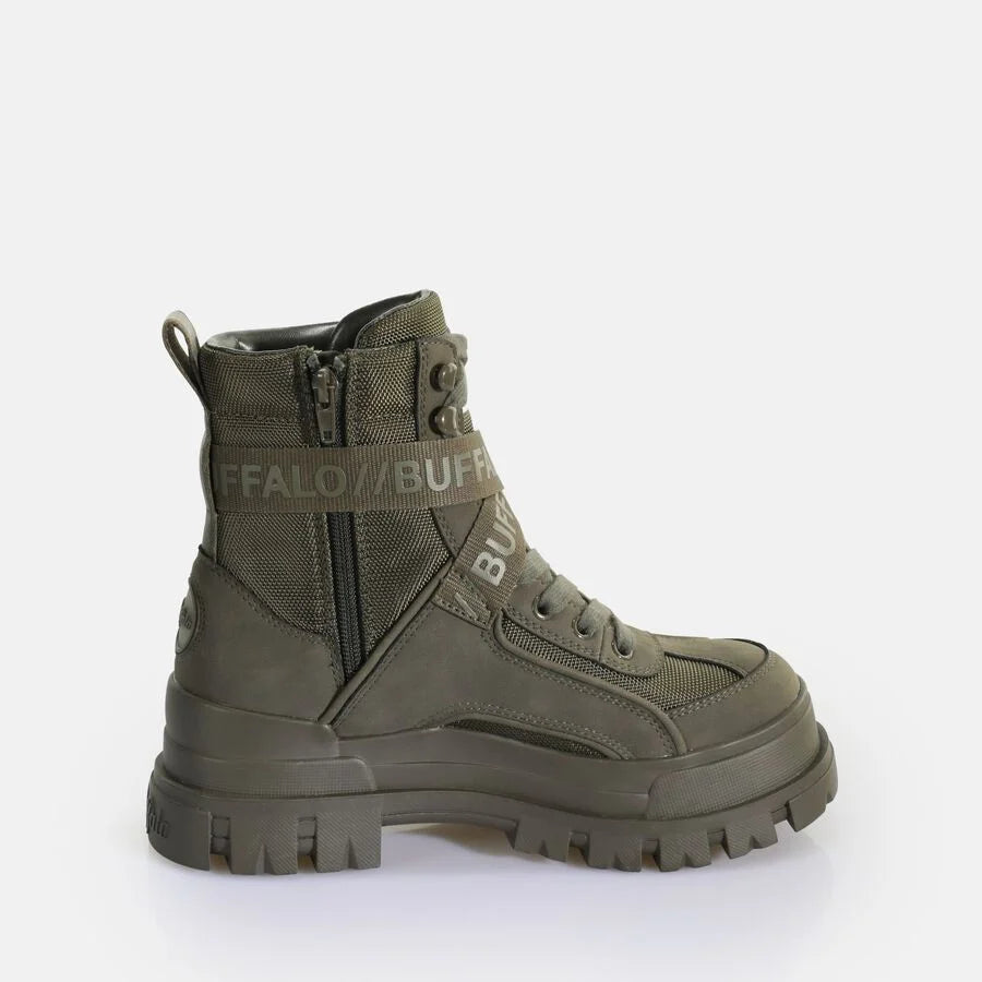 Buffalo Boots khaki dunkelgrün Gr 37 ASPHA COM1