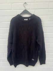 Carlo Colucci 3D Strickpullover Pullover schwarz C10802 COL 681