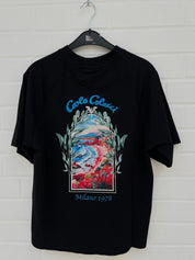 (Stange3) Carlo Colucci Tshirt schwarz muster Gr.XXS