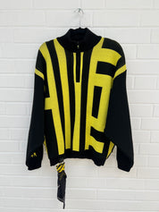 (159) A.M Pullover schwarz gelb